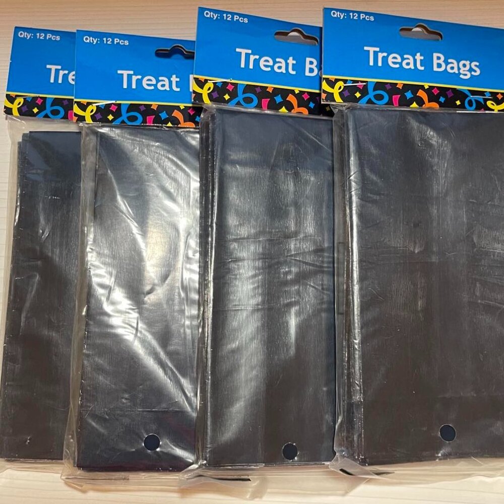 48 Navy Blue Treat Bags